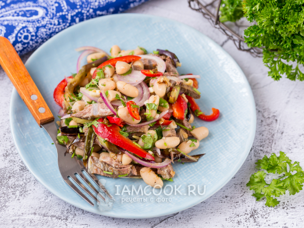 Салат «Тбилиси» с баклажанами, рецепт с фото