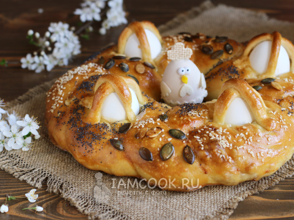 Итальянская пасхальная коса, рецепт с фото