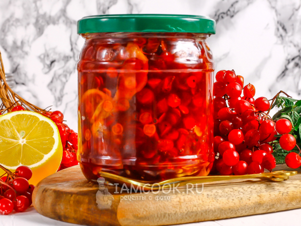 Варенье из калины с лимоном, рецепт с фото