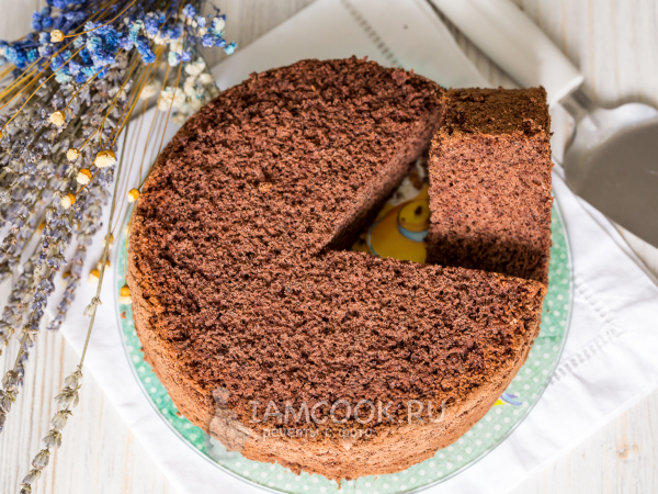 Бисквит с кукурузным крахмалом, рецепт с фото