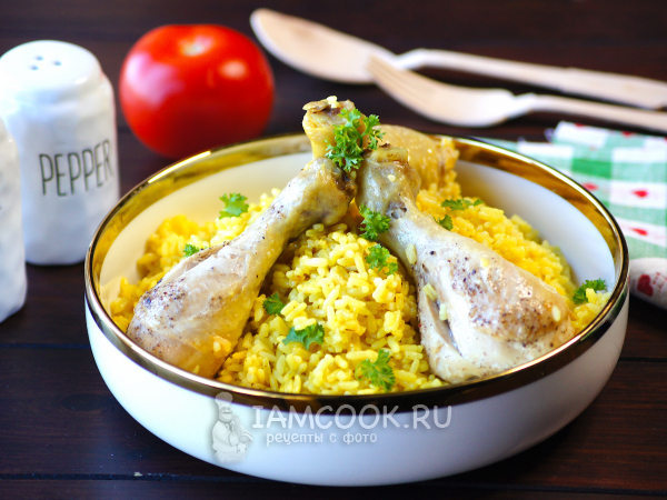 Курица карри в мультиварке с рисом, рецепт с фото