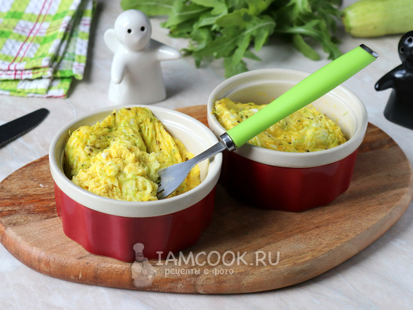 Омлет с кабачками в микроволновке, рецепт с фото