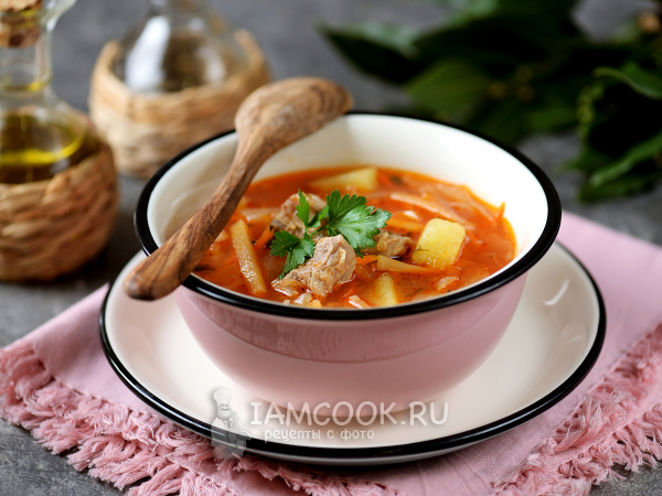 Щи с репой и свежей капустой, рецепт с фото
