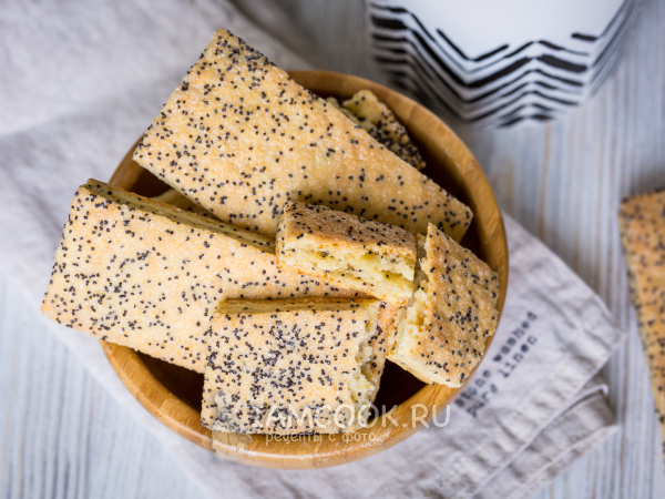 Песочное печенье с маком, рецепт с фото