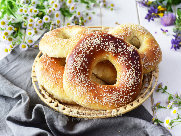 Молочные калачи, рецепт с фото