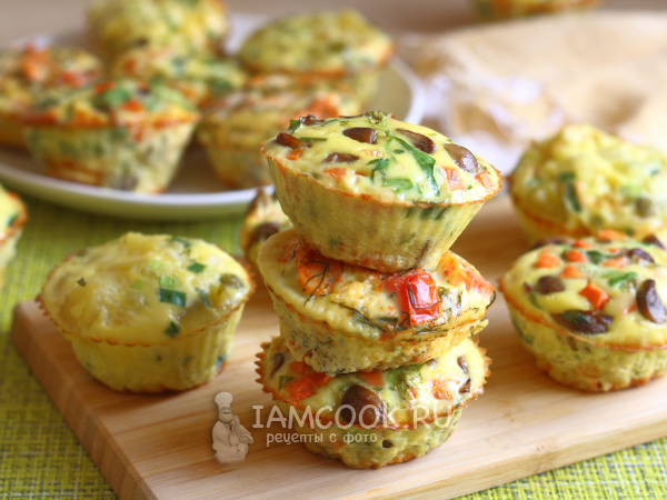Яичные маффины, рецепт с фото