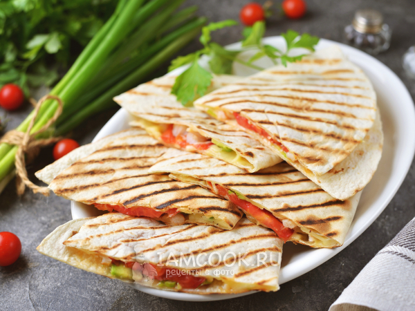 Кесадилья с креветками, рецепт с фото
