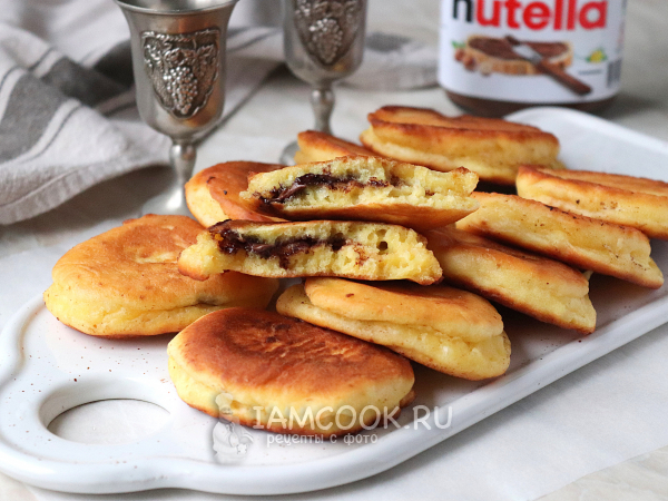 Оладьи с нутеллой, рецепт с фото