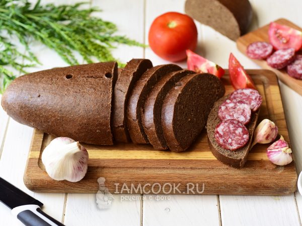 Заварной ржаной хлеб на закваске, рецепт с фото