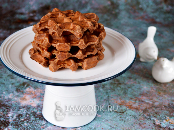 Банановые вафли ПП в вафельнице, рецепт с фото