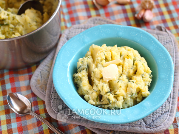 Пюре из запеченного картофеля, рецепт с фото