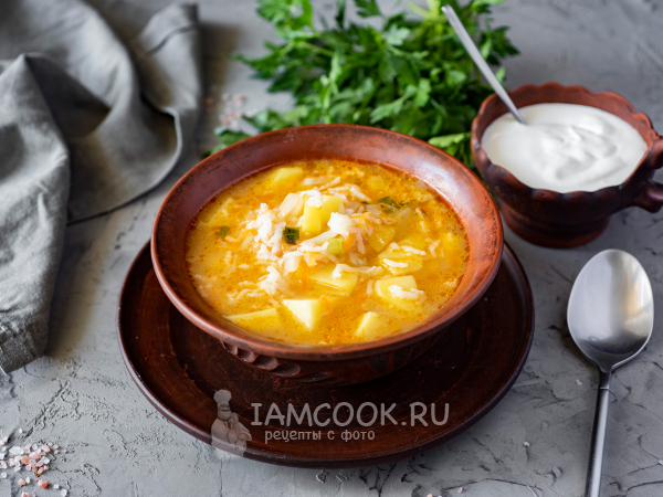 Щи с рисом и капустой (свежей), рецепт с фото