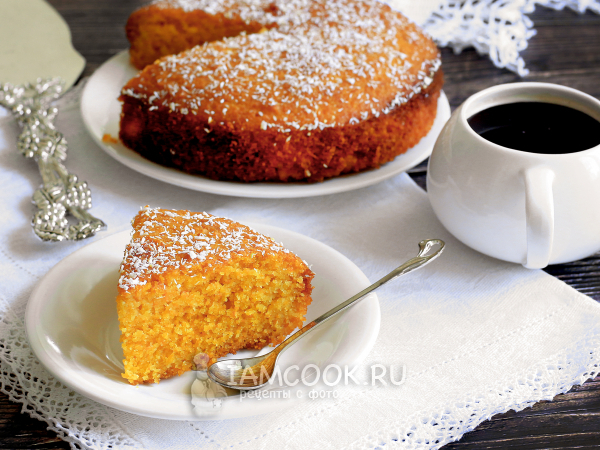 Морковный пирог на молоке, рецепт с фото