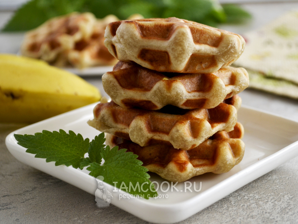 Веганские венские вафли в вафельнице, рецепт с фото