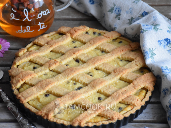 Кростата с рикоттой, рецепт с фото