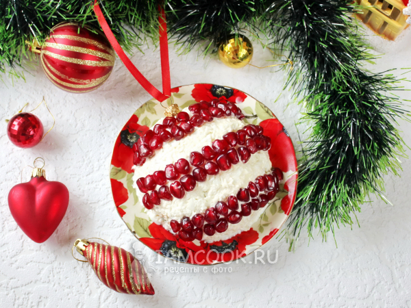 Салат «Новогодний шар», рецепт с фото