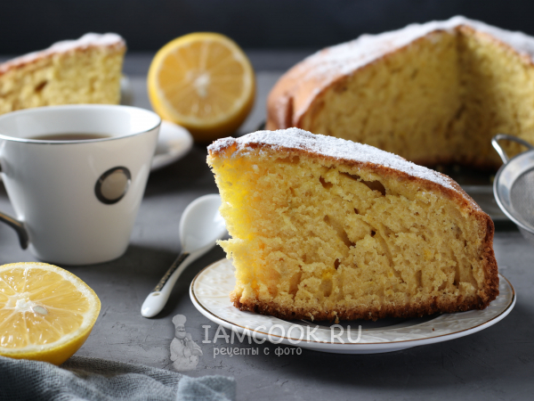 Лимонный пирог на сметане, рецепт с фото