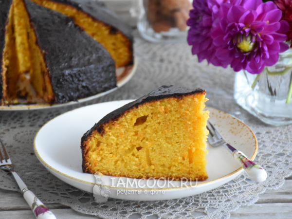 Бразильский морковный пирог (кекс), рецепт с фото