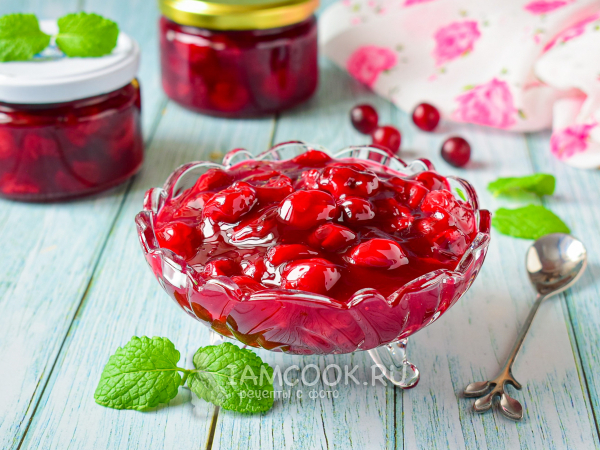 Варенье из вишни с крахмалом (без косточек), рецепт с фото