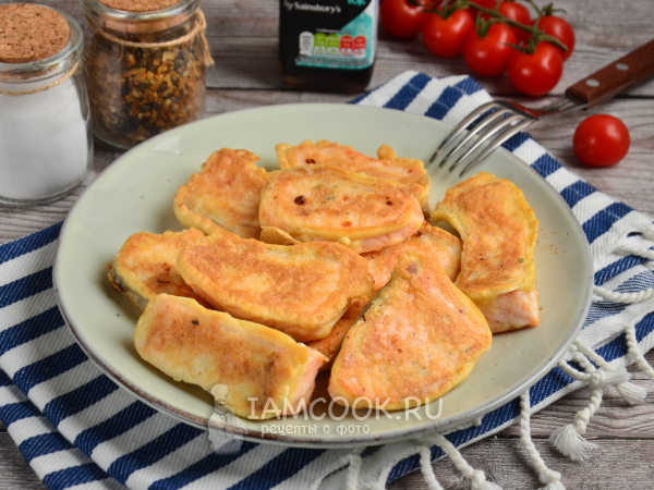 Семга в кляре, рецепт с фото