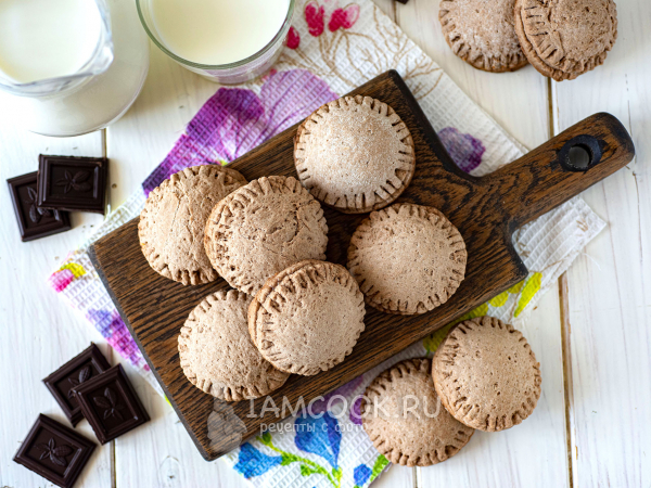 Шоколадно-творожное печенье, рецепт с фото