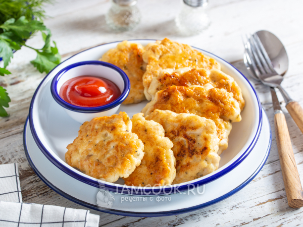 Рубленые куриные котлеты по-французски, рецепт с фото