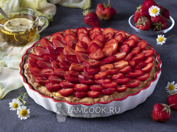 Кростата с клубникой, рецепт с фото