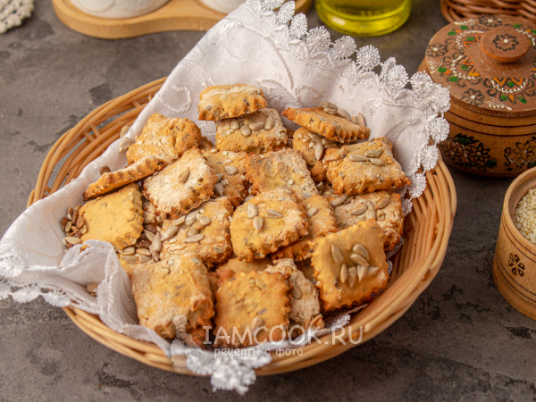 Печенье из нутовой муки без сахара, рецепт с фото