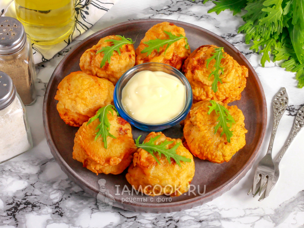 Пончики с мясом, рецепт с фото