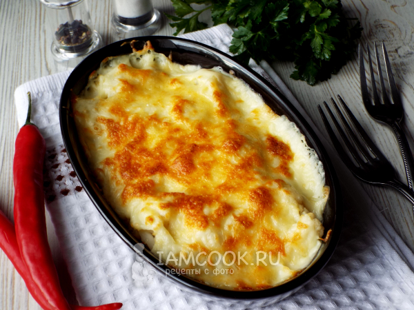 Цветная капуста под соусом бешамель в духовке, рецепт с фото