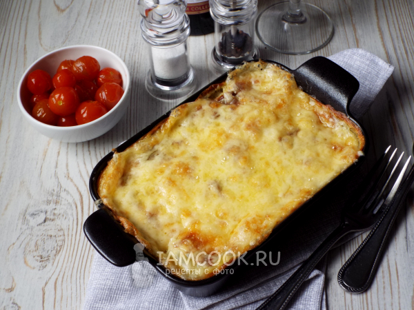Картофельная запеканка с соусом бешамель, рецепт с фото