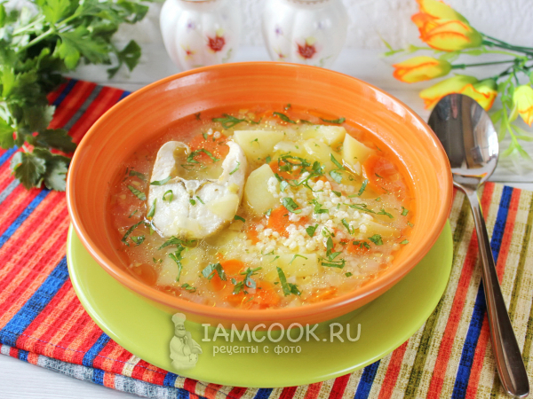 Уха из судака с пшеном, рецепт с фото