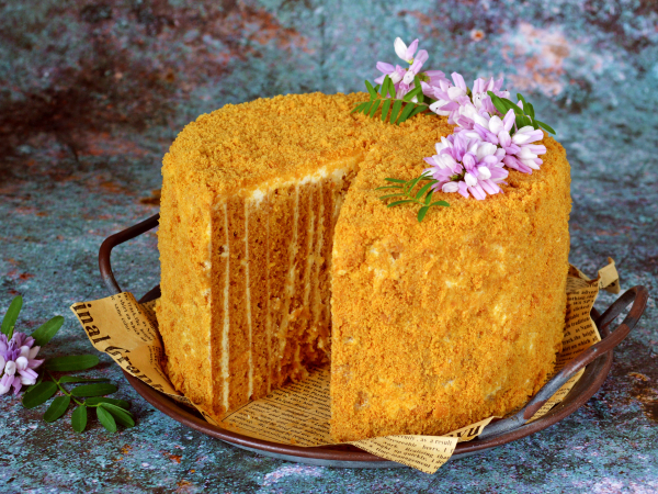 Вертикальный Медовик, рецепт с фото