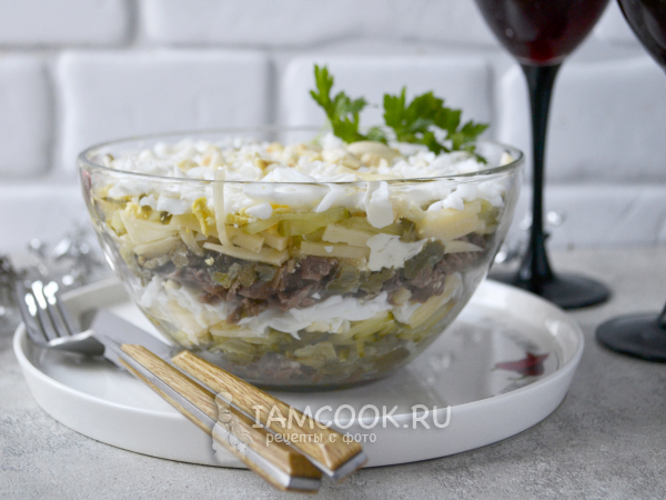 Салат «Сытый гость», рецепт с фото