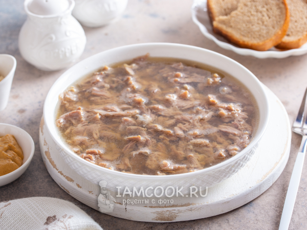 Холодец из шеи индейки, рецепт с фото