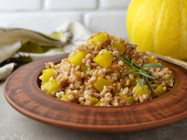 Полба с тыквой, рецепт с фото