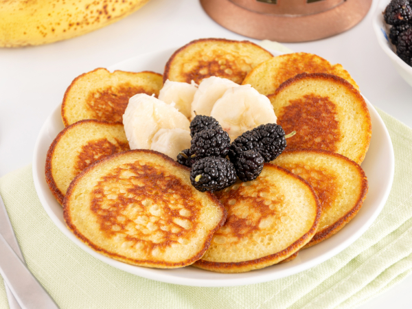 Банановые оладьи ПП с рисовой мукой, рецепт с фото