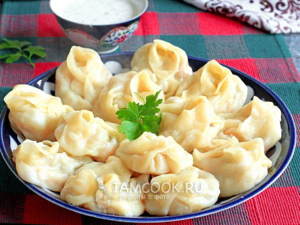 Манты с тыквой и бараниной, рецепт с фото