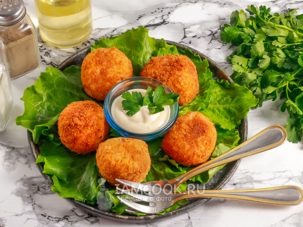 Рисовые шарики с креветками, рецепт с фото