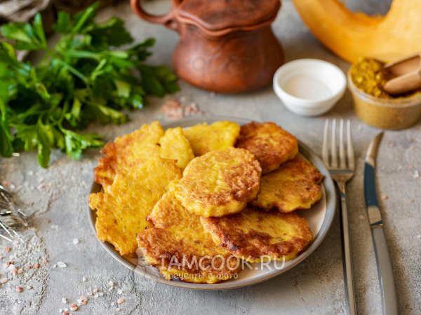 Постные драники из тыквы, рецепт с фото