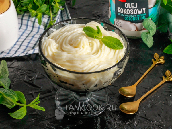 Постный крем на кокосовом молоке для торта, рецепт с фото