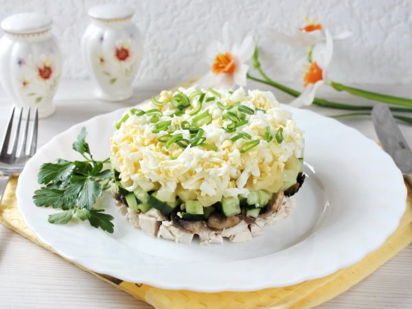 Салат «Фиеста» с курицей, рецепт с фото