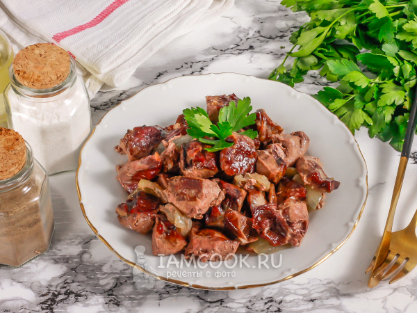 Свиное сердце в духовке, рецепт с фото