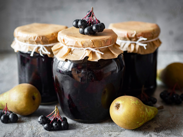 Варенье из груш и черноплодной рябины, рецепт с фото