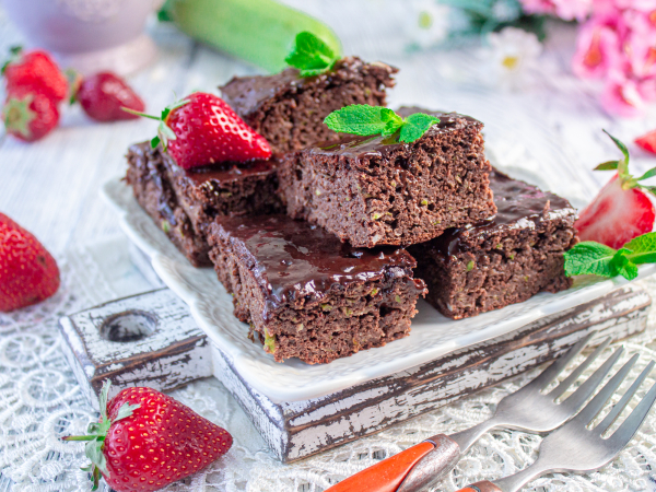 Брауни из кабачка (ПП), рецепт с фото