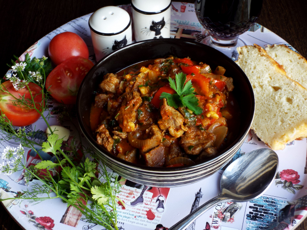 Чахохбили из говядины, рецепт с фото