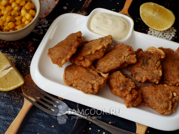 Терпуг в кляре на сковороде, рецепт с фото