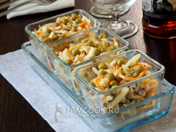 Салат «Купеческий» с курицей, рецепт с фото