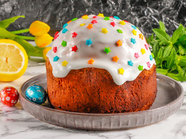 Глазурь для кулича из сахарной пудры, рецепт с фото