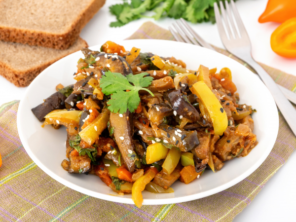 Жареные баклажаны по-корейски, рецепт с фото